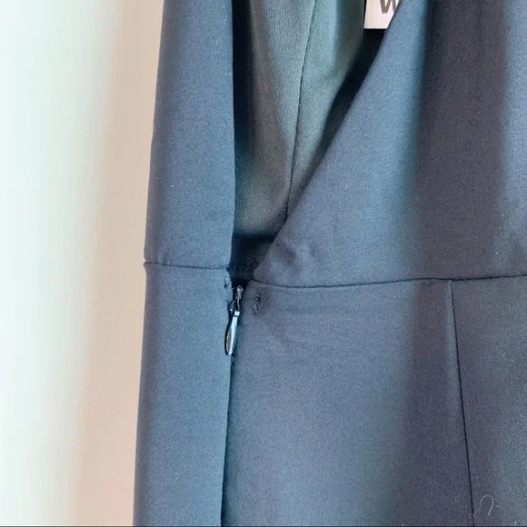 NWT BY THE WAY x REVOLVE Fiona Racerback Midi Dress Black Small Spandex Stretch - Picture 7 of 10